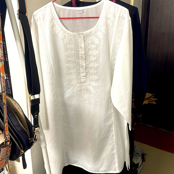 Lucknowi chikankari kurta | loose kurta style* - Picture 3 of 9